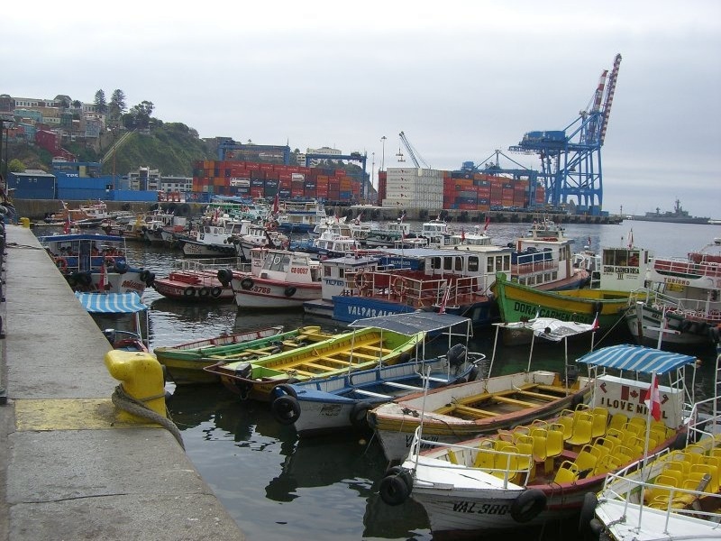 der Hafen von Valparaiso